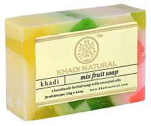 Мыло Фруктовый Микс, ручная работа (Mix Fruit handmade soap), 125 гр Khadi Natural